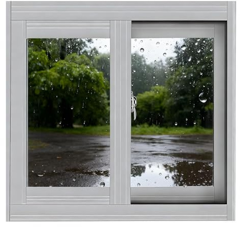 Basement Window for Houses Replacement Windows Sliding Window, 30x12in 30x16in 31x12in 32x13in 32x14in 32x16in Vinyl Slider Window with Screen for Shed Bathroom Household Rainproof(White,30x19)