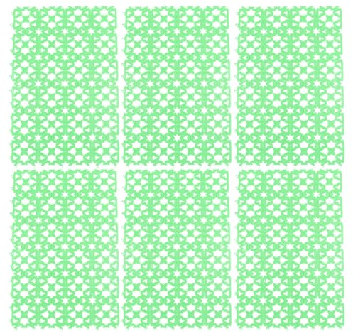 VICASKY Lot de 6 Tapis Antidérapants pour Cages D’Animaux Tapis Protecteurs en Plastique Vert pour Pattes de Lapin Hamster Cochons D’Inde et Petits Rongeurs Couleur Couleur Aléatoire