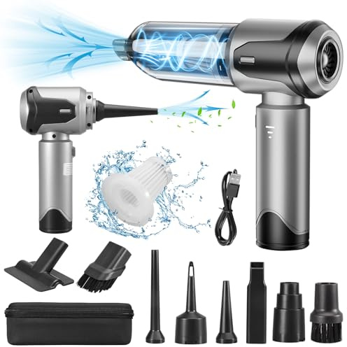 Grixz 22000Pa Handstaubsauger Akku, Autostaubsauger mit Bürstenloser Motor, Auto Kabellos Staubsauger für Büro Haus Küche