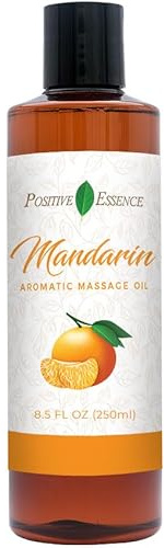 Mandarin Orange Massage Oil with Jojoba & Sweet Almond Oil, 250 mL