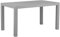 Gartentisch Rattanoptik 140 x 80 cm hellgrau Fossano
