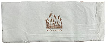 Körnerkissen Wärmekissen Kältekissen Kälte+Wärmebehandlung 20x48cm Pure Nature Baumwolle Creme
