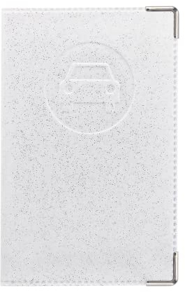 Color Pop - Porte-papiers Couleur Disco Blanc - Voiture Nouveau permis - Fabrication française - PVC – papiers français – Carte Grise Nouveau permis Conduire – 13,8 x 9 cm