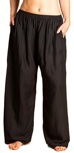 PANASIAM Relax Pants Viscose, M, Black