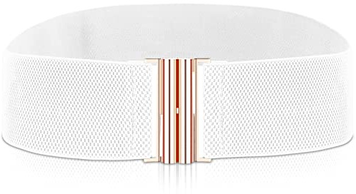 cobee Ceintures larges et extensibles pour femme, ceinture élastique vintage, tendance, rétro, réglable, avec boucle pour robes