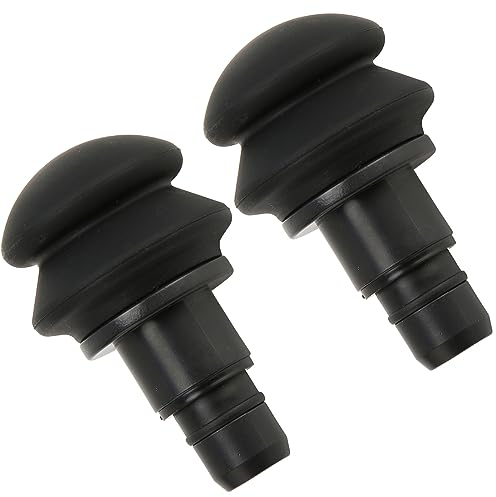 HUAOSN Massagepistolenköpfe, 2 Stück Austauschbarer Massagepistolenaufsatz 18 mm, Faszienmassagegerätkopf mit Silikongaskissen, Zubehör für Massagepistolen, Plug and Play Salonwerkzeuge