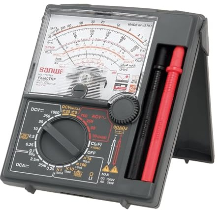 YX360TRF Qualità Giapponese, Multimetro Analogico, Multimetro a Puntatore, Strumento a Zero Centrale Misura Resistenza 200Mohm (YX360TRF)