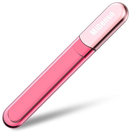 Lima de uñas de cristal especial de alta calidad con funda, lima de uñas MiDenso de ambos lados, lima de uñas de cristal, brillo de uñas, calcetín de Navidad, idea de regalo de calidad superior para