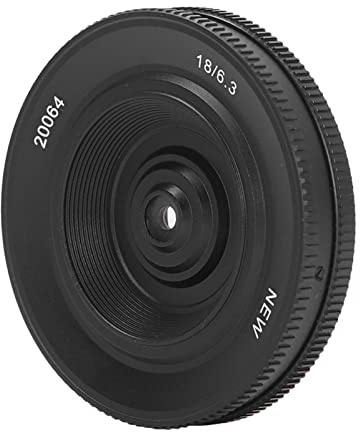 Obiettivo a Focale Fissa, 18 Mm F6.3 APS C Obiettivo Mirrorless Antipolvere 5 Gruppi di 6 Obiettivi Porta FX Compatta per X T20 per X PR01
