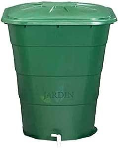 DEPOSITO DE Agua de Polipropileno 200 litros para Agua de Lluvia. Incluye tapadera. Largo 70cm, Ancho 70 cm, Alto 82 cm, Verde