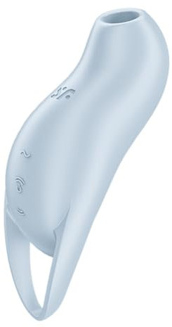 Satisfyer Pocket Pro 1 Druckwellen-Vibrator | Sex-Spielzeug mit 2 Motoren | 11 Druckwellenintensitäten und 12 Vibrationsprogramme | Wasserdicht (IPX7) | Hautfreundliches Silikon in Farbe Blau