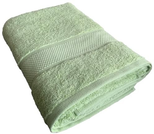 Sue Rossi Towels 100% Turkish Combed Organic Cotton, 600gsm Thick, Plush Soft & Highly Absorbent, Quick Dry Home Or Hotel Quality Bathroom Towel (Sage Green, Bath Towel)