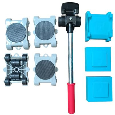 Set di attrezzi per lo spostamento dei mobili, set di attrezzi per lo spostamento di elettrodomestici, kit di sollevamento per mobili pesanti, 32,5 x 5 x 3 cm, kit di attrezzi ergonomico per mobili
