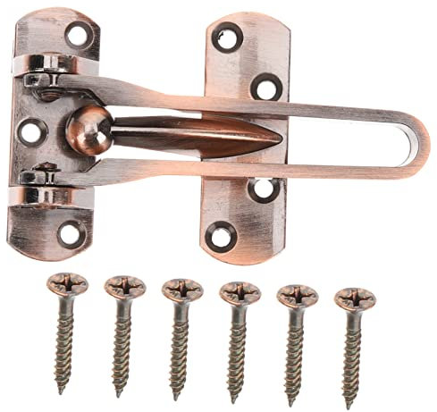 LALAFINA Serrure De Porte De Zinc Avec Sécurité Renforcée Verrou De Porte Pour Et Maison