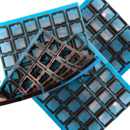 MURYE 120 almohadillas para teclados, interruptores de espuma Poron, amortiguadores de ruido, adhesivos de espuma para intercambio en caliente, reducción de sonido, película de aislamiento de oficina