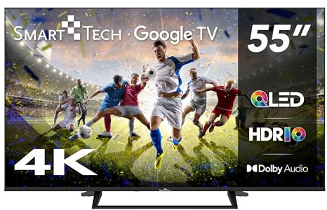 Smart Tech TV QLED 4K UHD 55 (139 cm) 55QG06K2 Smart TV- 4xHDMI - 2xUSB - HDR 10 - MEMC