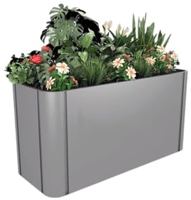 Zhaoj24-05 Macetero con Banco Caja de Flores combinada for Exteriores, Caja árbol, Estante con Ranura for Rectangular, Cama