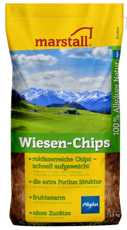 marstall Premium-Pferdefutter Wiesen-Chips, 1er Pack (1 x 15 kilograms)