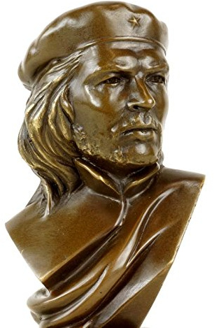 Kunst & Ambiente - Che Guevara bust made of bronze - Revolutionary - Signed - Bronze bust - Bronze figure on marble