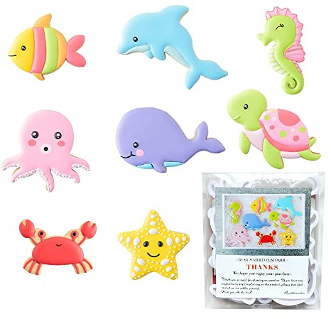 Ocean Cookie Cutters with Matching Cookie Stencils -Set of 16