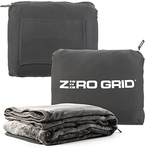 Zero Grid Airplane & Travel Blanket (Shadow)