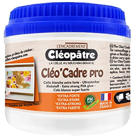 CLEOPATRE - LCC2SF-500 Colle encadrement CLEO'CADRE PRO 500 gr, blanche