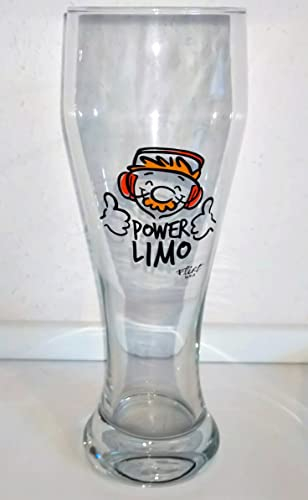Wheat Beer Glass / Gaudiglas / 1 x 0.5 Litre / Power-Limo / Rofu / Action / Kik, White