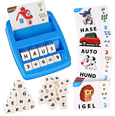 Joozmui Spielzeug ab 3-8 Jahre Mädchen, Buchstaben Lernen Geschenk Junge 3-8 Jahre Lernspiele ab 3-8 Jahre Geschenk Mädchen 3-8 Jahre Kinderspielzeug ab 3-6 Jahre Geschenk Einschulung