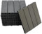 Gr8 Garden 11 Piece Wooden Stripe Effect WPC Composite Classic Interlocking Floor Decking Tiles Outdoor Patio Garden Lawn Balcony Floor Play Area Deck Terrace Set (Black)