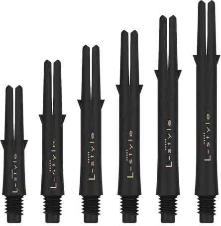 L-style Carbon Dart Shafts – Locked – 225 – Black