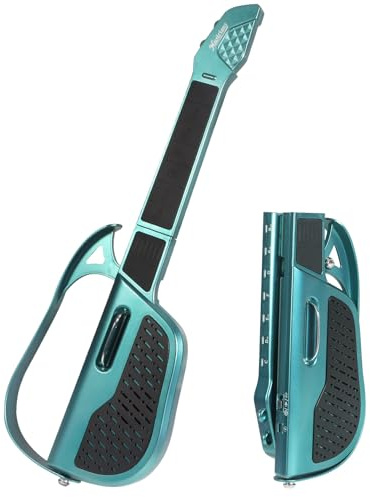 Kids Guitar, Three Tones Switchable with Strap, Toy Guitar Musical Instruments for Kids, Ten Hour Playtime, Foldable Toddler Musical Toys, Age 2-5 Year Old Boys Girls Gifts-(Green)