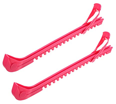 Toyvian Couvre-Lames de Patins à Glace pour Hockey en Pxc Synthétique Rose, Protège Efficacement Les Perforations et Déformations, pour Paquet à Chaussures,