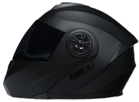 lisutupode Casques de Moto intégraux,Casques de Moto pour Adultes - de Course de vélo Sun Shield à Double visière, de Casques intégraux de avec Sangle réglable pour Le