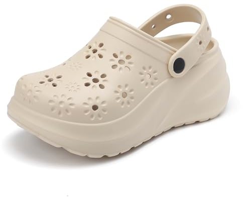Leeypang Womens Platform Clogs, Ladies Slip on Sandals, Summer Shoes