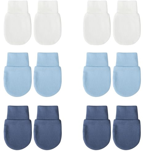 DRESHOW Newborn Baby Mittens Infant Gloves No Scratch Mittens Cotton Gloves for 0-6 Months