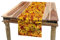 ABAKUHAUS Baum Tischläufer, Shady Fall Oak Maple Leaf, Esszimmer Küche Rechteckiger Dekorativer Tischläufer, 40 x 180 cm, Braun Gelb
