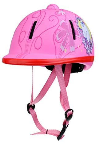 Inzopo Adjustable Children's Riding Helmet Horse Sports Protective Equipment, Schnee Rosa