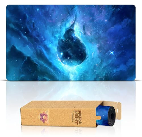 Paramint Island Ethereal Mana (Genähte Kanten) - MTG Spielmatte - Kompatibel mit Magic: The Gathering Spielmatten - Spielen Sie MTG, YuGiOh, TCG - Spielmatten mit originellen Designs