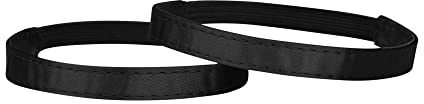 Allegra K Women's Anti-Slip Elastic Shoe Ankle Straps Detachable Shoe Strap Band for Heels 24.5cm/9.65 Black
