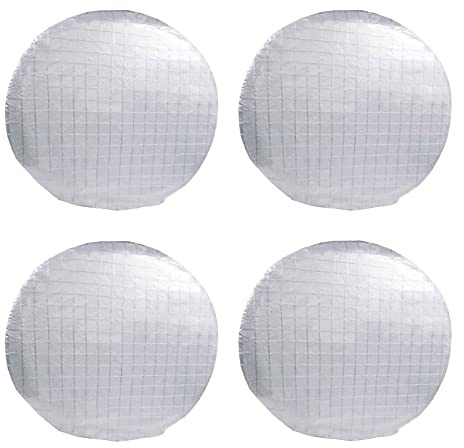 ETOPARS 4 st däckskydd 61 cm till 66 cm diameter universal vattentät bil däckskydd reservhjul typ skydd aluminiumfilm väderbeständig dammtät skydd släpvagn lastbil silver