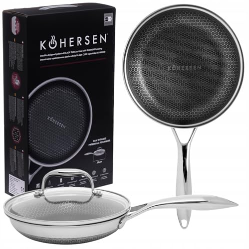 Patelnia z pokrywką Kohersen Black Cube 20cm