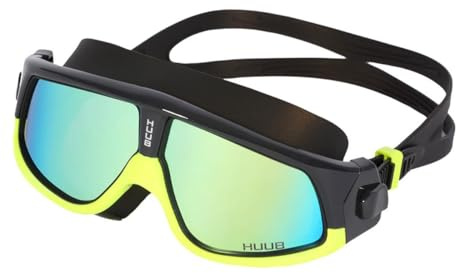 Huub Ryft Open Water Schwimmmaske Met Schwarz/Gelb - Polarisiertes Gold