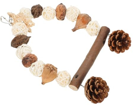 DOITOOL Giocattolo Per Uccelli Con Altalena Colorata Trespolo Per Pappagalli Accessori Per Gabbia Facile Da Installare Divertente e Sicuro Per Parrocchetti e Altri Uccelli Domestici