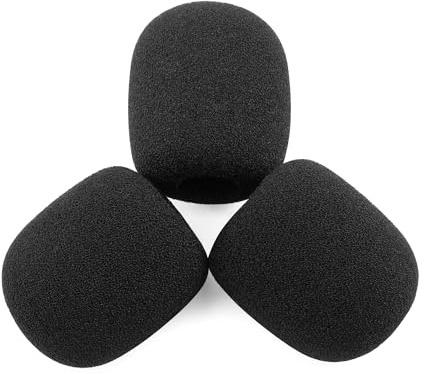 LEFXMOPHY Windscreen for Shure SM31FH PGA31 SM35 SM31 P31 PGA31-TQG SM31FT, BLX14/SM31 BLX14/P31 Replacement Wind screen Microphone Spongue Pop filter 3-Pack Foam Cover