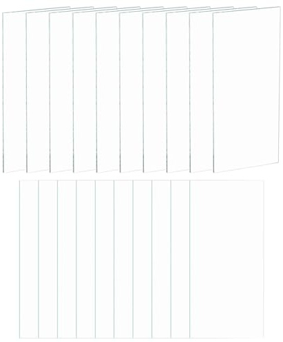 sourcing map 20pcs Welding Lens 1.97 x 4.25 Clear Glass Outer Cover Helmet Inner Replacement Lens Welding Helmet Lenses Glass for Welding Helmet, Transparent