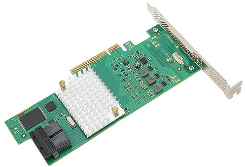 Tarjeta de Matriz LSI SAS3008 de 8 Puertos, Tarjeta controladora Raid LSI 9300 8i PCI E 3.0 12 Gbps HBA Modo IT ZFS FreeNAS unRAID Raid Expander, Adaptador de Bus Host de Perfil