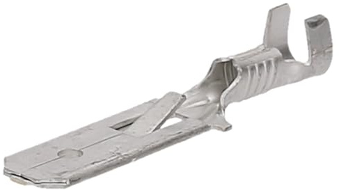 10 Stück AMP FASTIN-FASTON Flachstecker 6,3 x 0,8 | Flachstecker Crimp I Kabelschuh 0,8-2,1 mm²