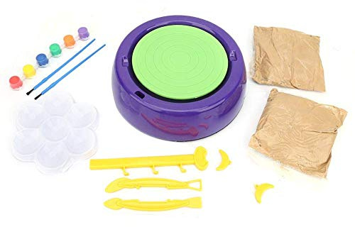 QZQHNYJ Pottery Wheel,Pottery Wheels, Electric Pottery Wheel Children DIY Arts Crafts Ceramic Pottery Wheels Clay Pottery Wheel Machine with DIY Work Tool Kit Silent
