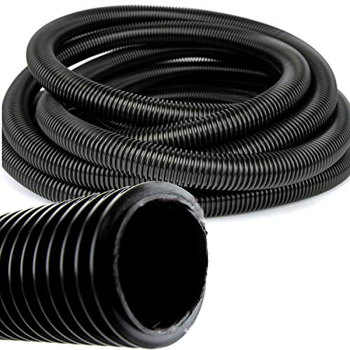 DeClean 9 Meter Staubsaugerschlauch Meterware 32mm Ø Innen, Saugschlauch, Reparaturschlauch, Schlauch für Staubsauger in hochwertige Industriequalität