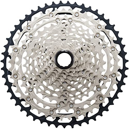 Shimano Unisex – Erwachsene SLX Kassettenzahnkranz, Silber,Schwarz, 12-Fach